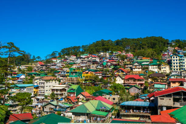 View over Baguio city, northern Luzon, Philippines