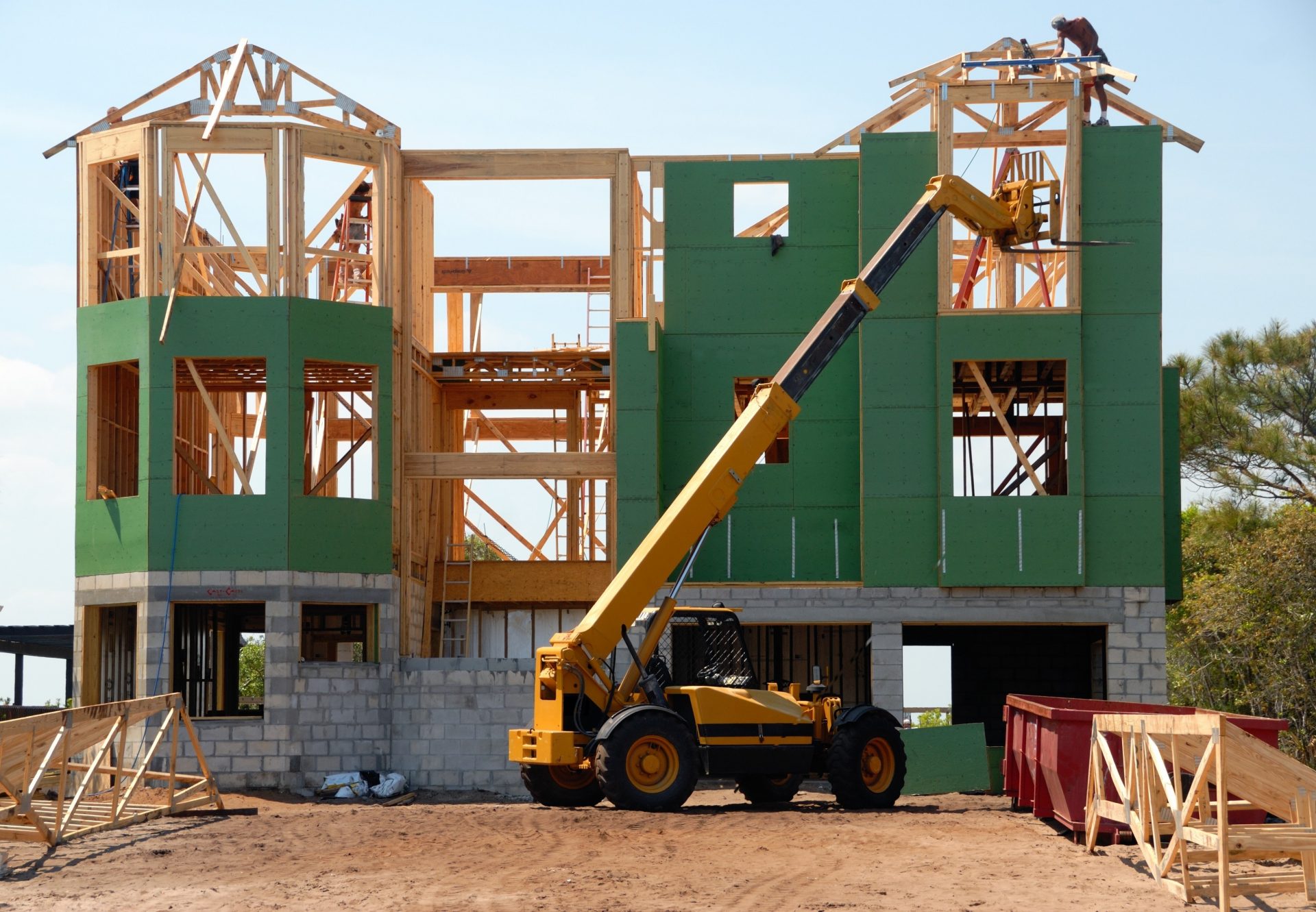 Photo of house construction