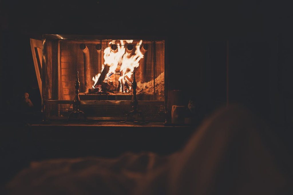 A Virtual Fireplace Keeps You Warm