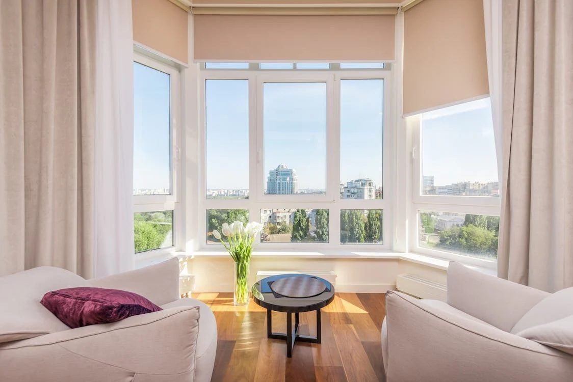 Photo of white minimalist living room