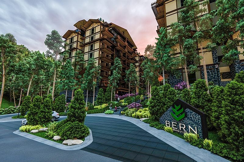 Rendering of the upcoming condo at Bern Baguio