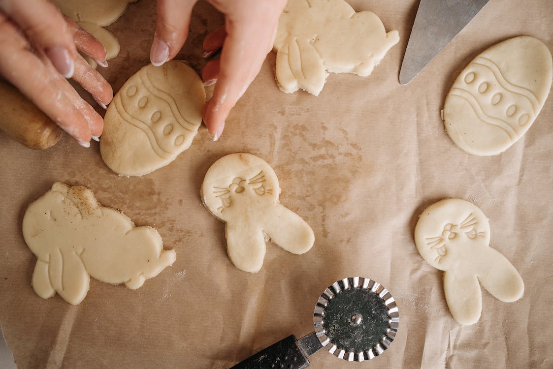 Photo of easter-shaped cookies