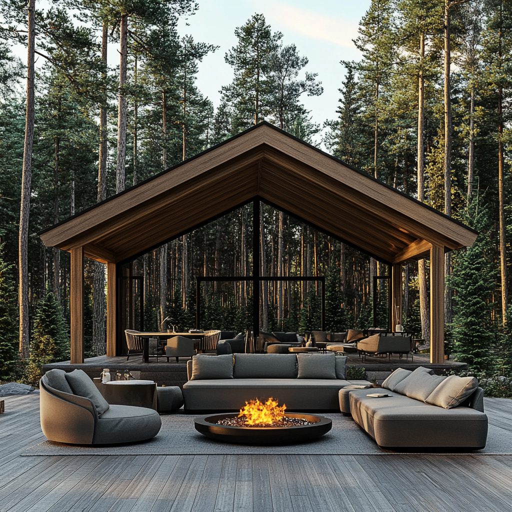 Lounge and Fireplace