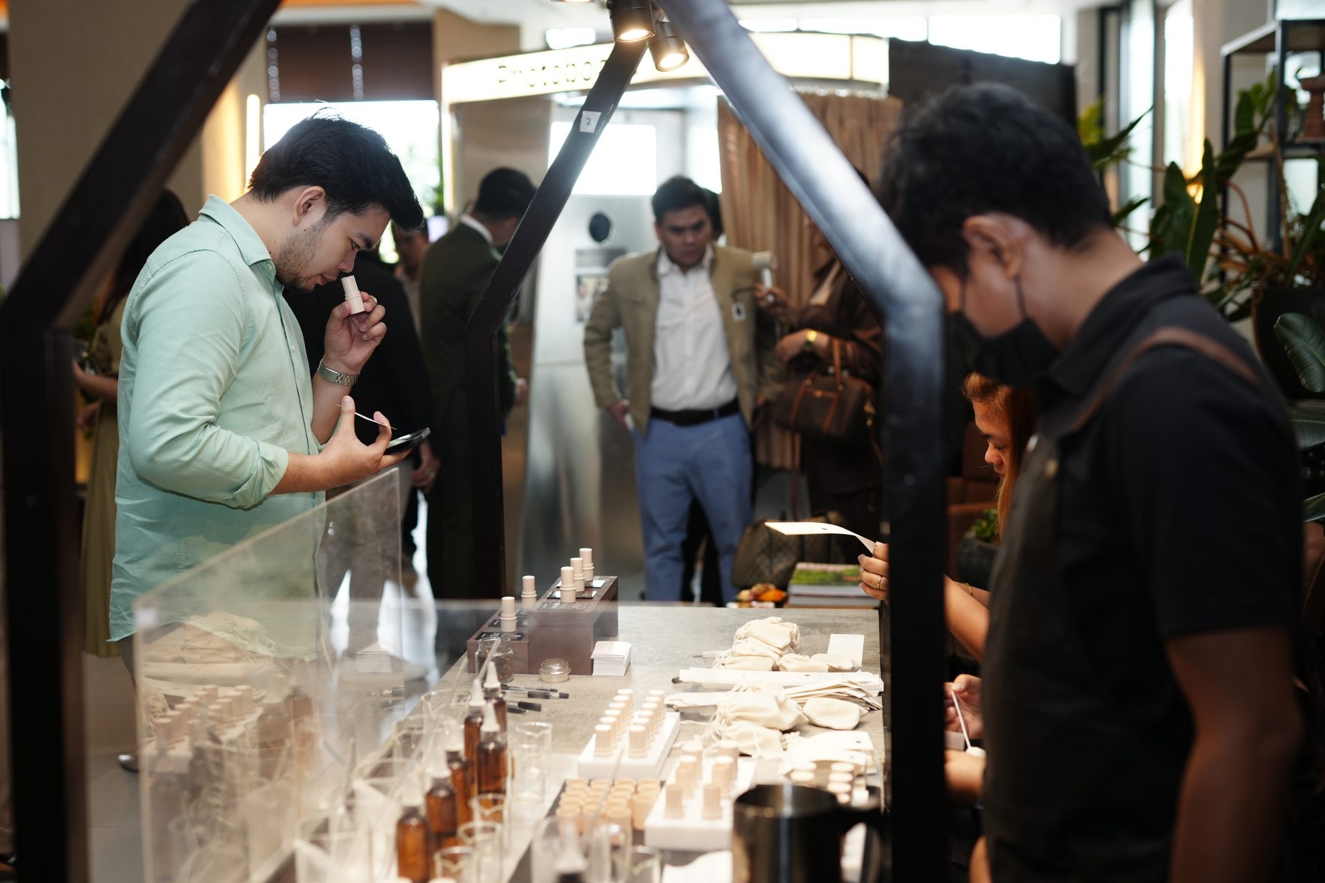 Vela Studios marking the homes with their scents.